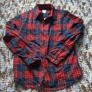 Hanna Andersson Red and Blue Button Down Shirt